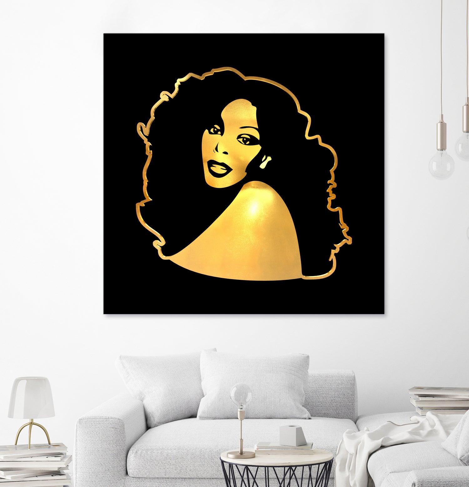 Donna Summer | Gold Series | Pop Art by William Cuccio on GIANT ART - black digital painting