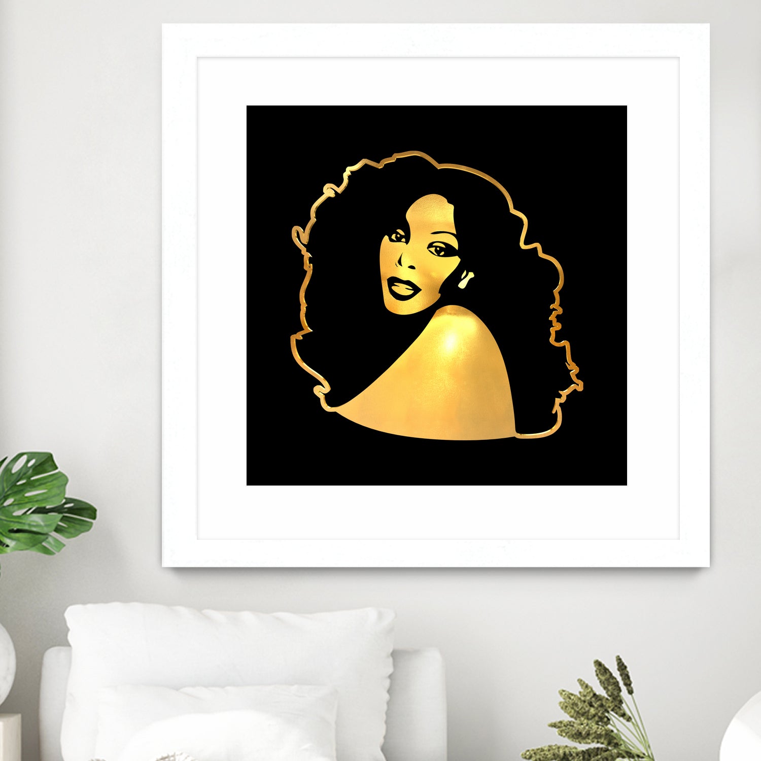 Donna Summer | Gold Series | Pop Art by William Cuccio on GIANT ART - black digital painting