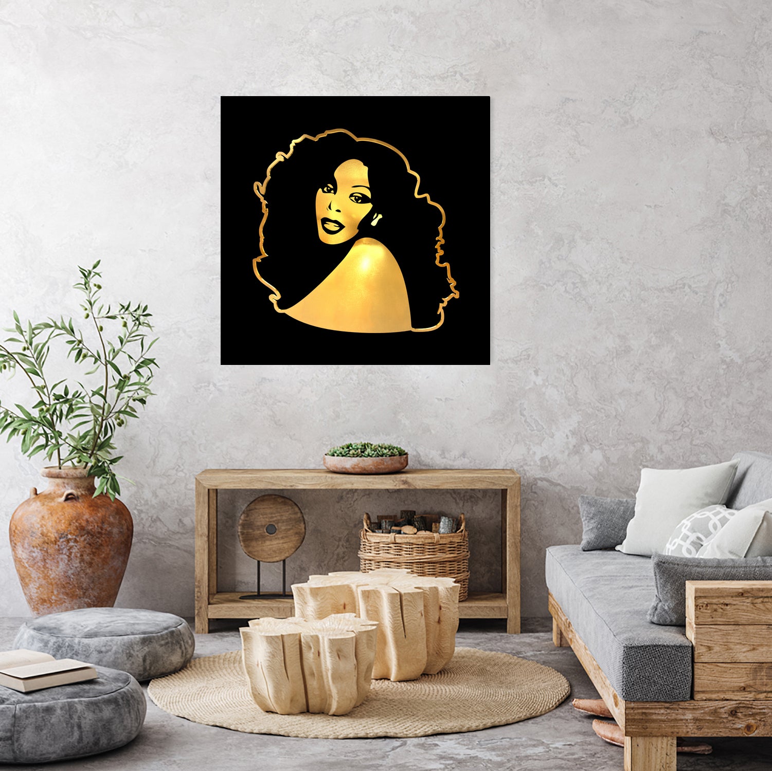 Donna Summer | Gold Series | Pop Art by William Cuccio on GIANT ART - black digital painting