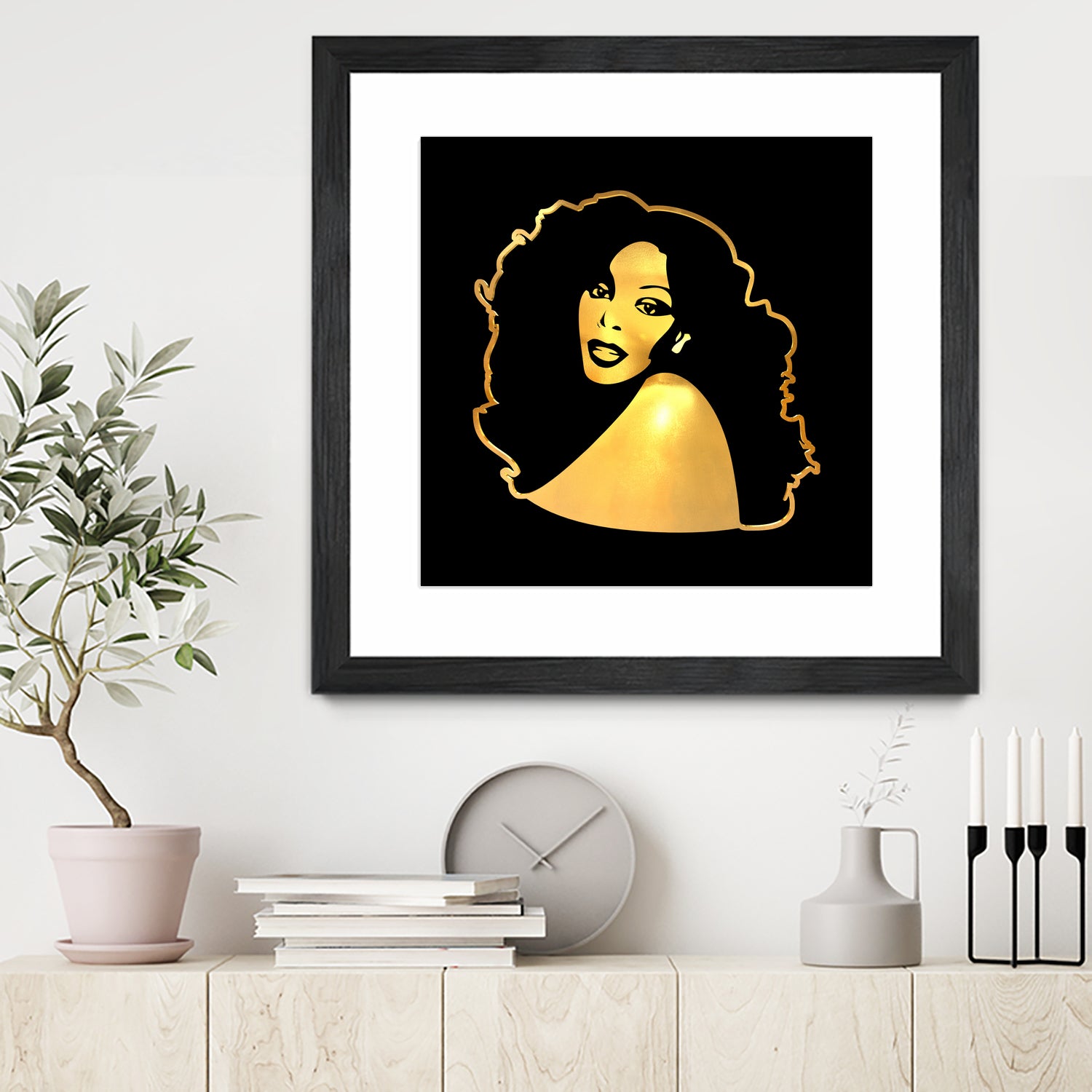 Donna Summer | Gold Series | Pop Art by William Cuccio on GIANT ART - black digital painting