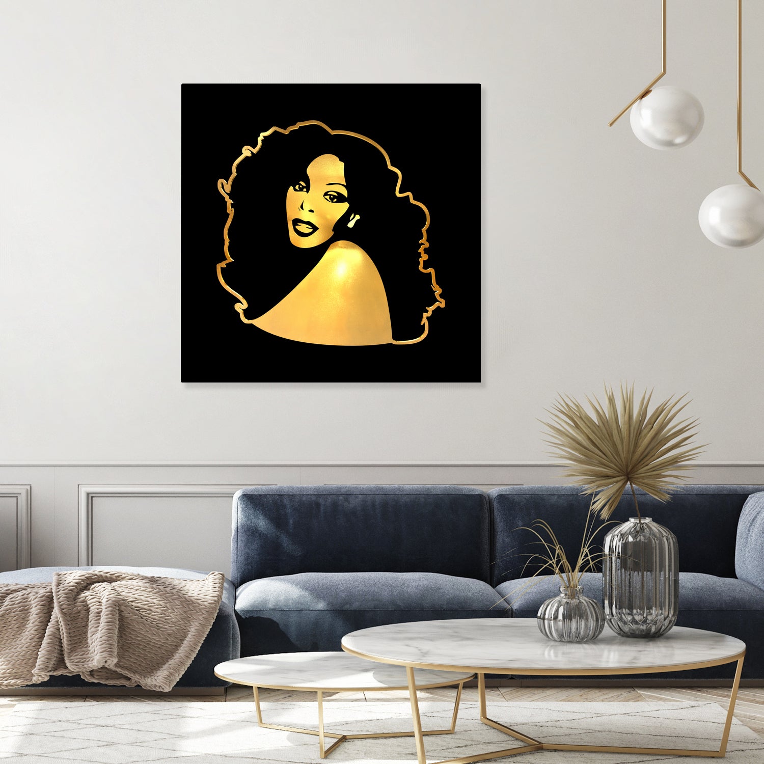 Donna Summer | Gold Series | Pop Art by William Cuccio on GIANT ART - black digital painting