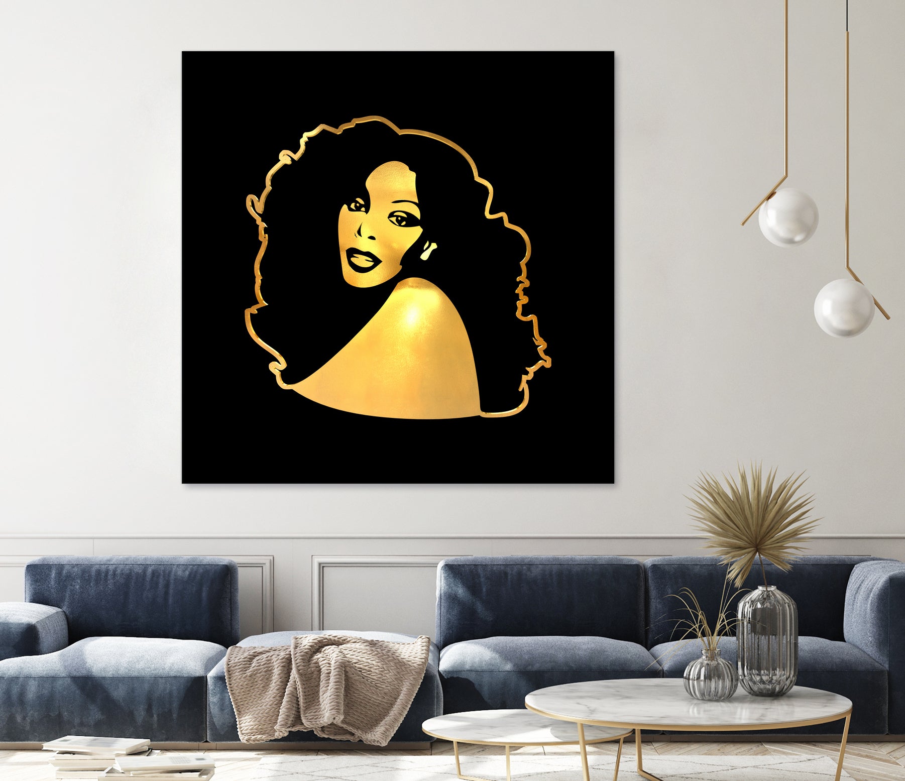 Donna Summer | Gold Series | Pop Art by William Cuccio on GIANT ART - black digital painting