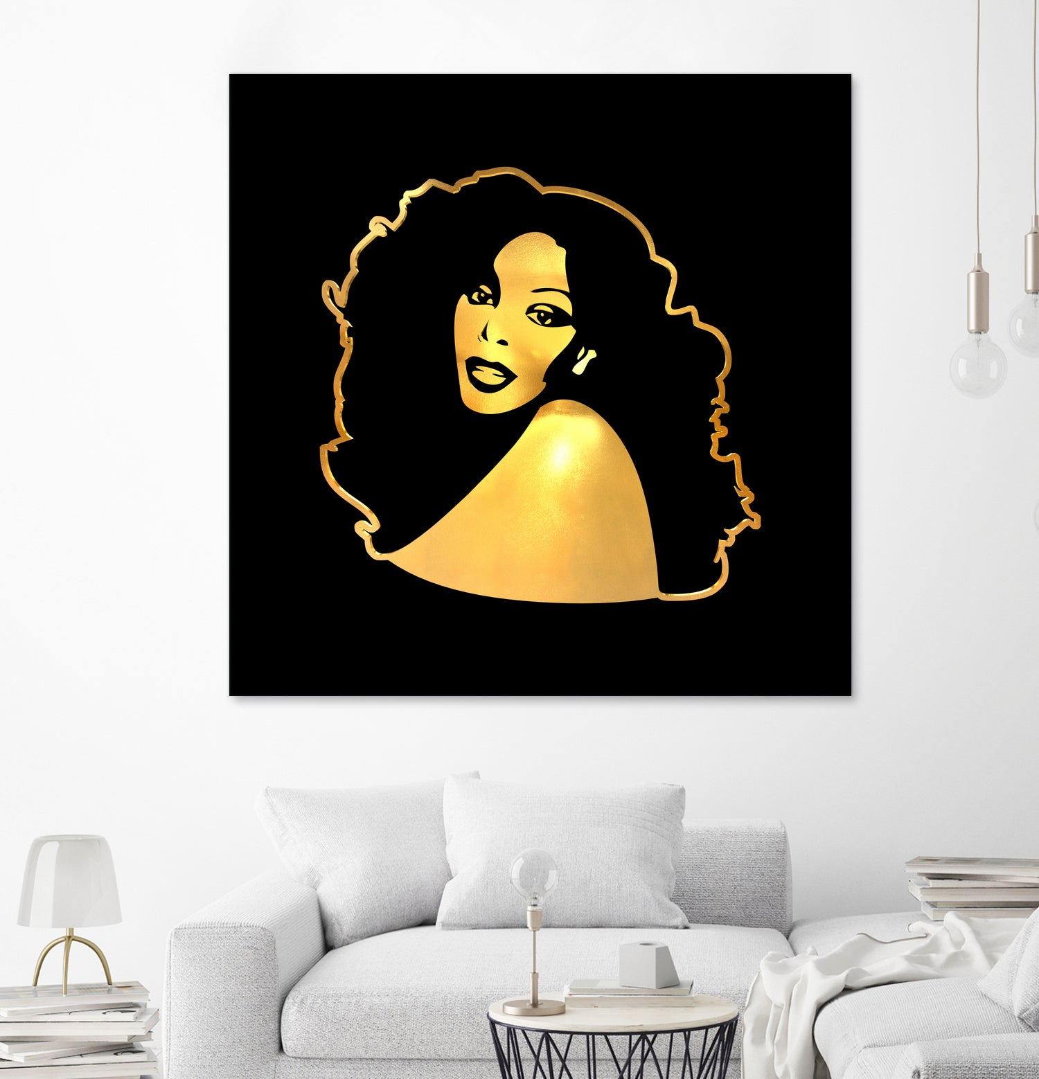 Donna Summer | Gold Series | Pop Art by William Cuccio on GIANT ART - black digital painting