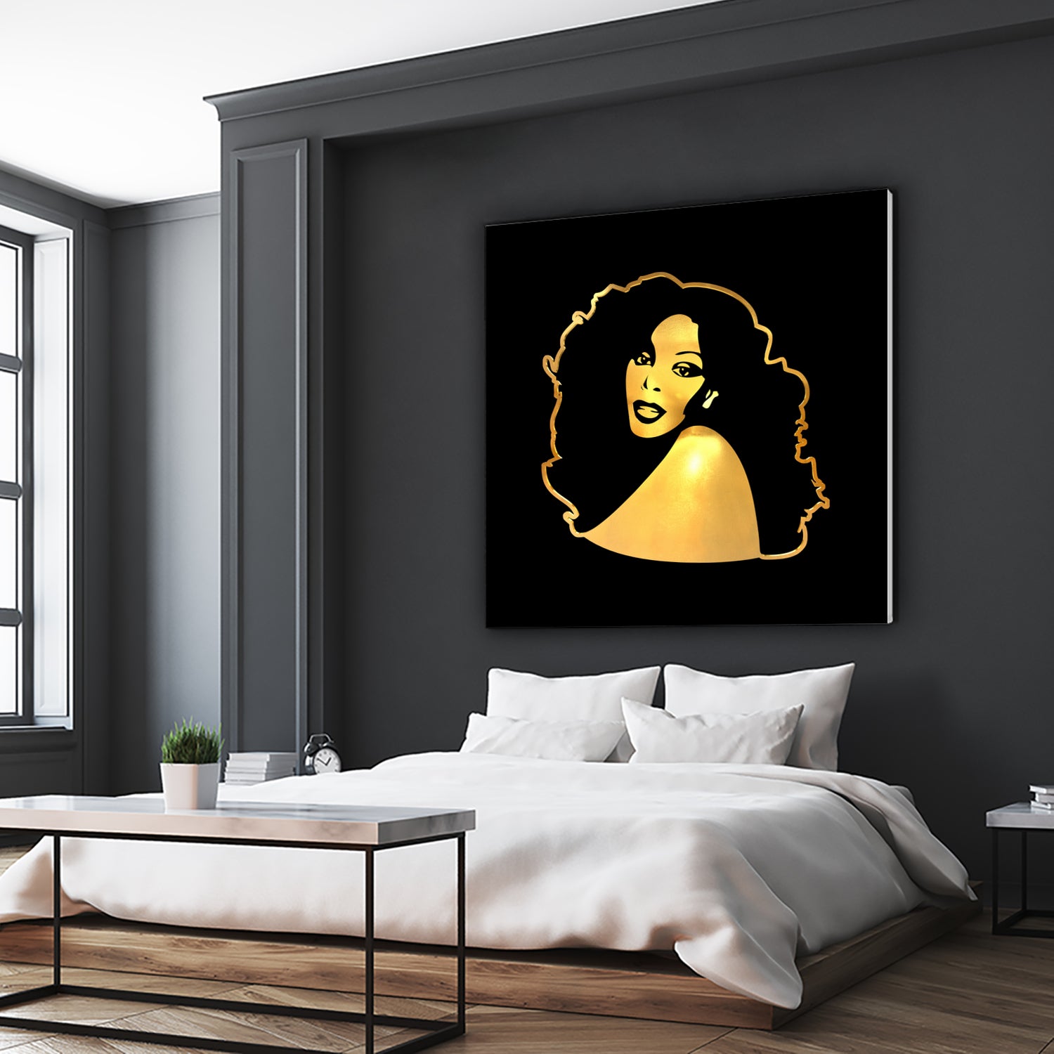 Donna Summer | Gold Series | Pop Art by William Cuccio on GIANT ART - black digital painting