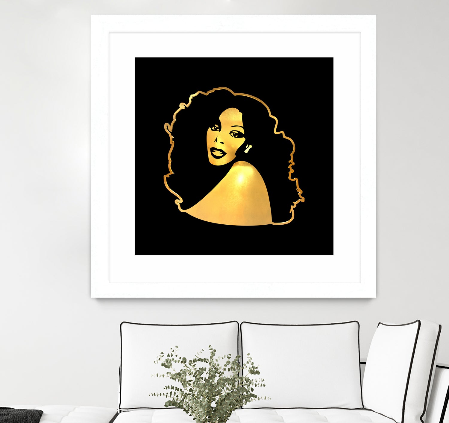 Donna Summer | Gold Series | Pop Art by William Cuccio on GIANT ART - black digital painting