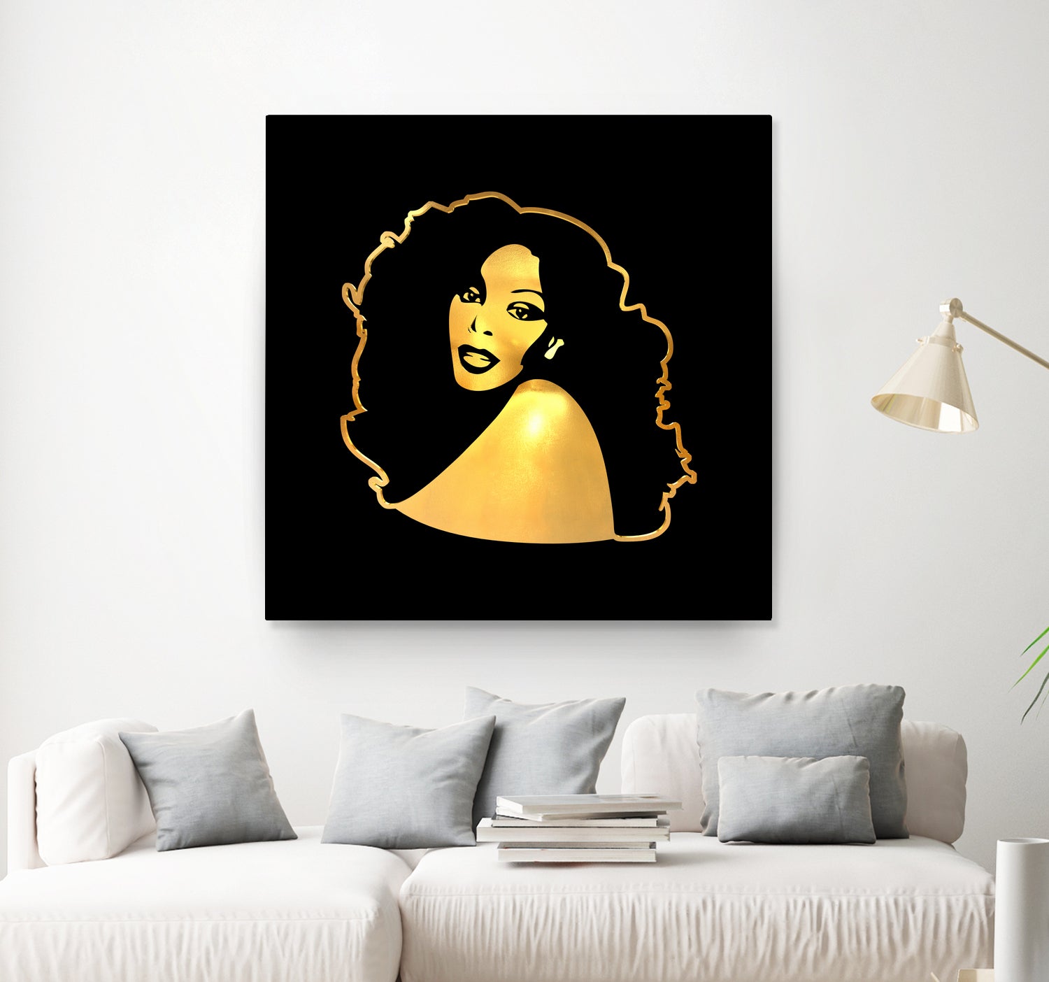 Donna Summer | Gold Series | Pop Art by William Cuccio on GIANT ART - black digital painting