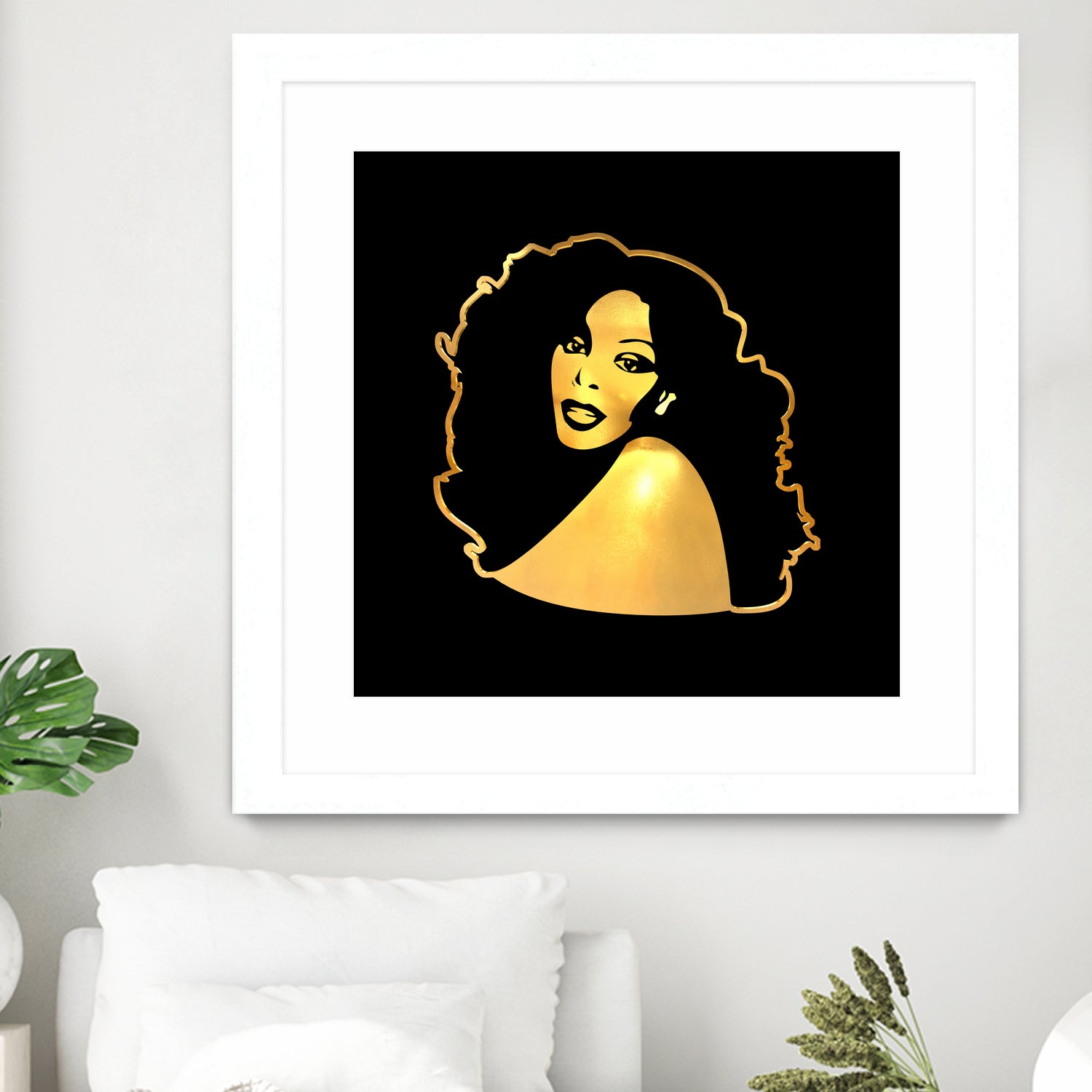 Donna Summer | Gold Series | Pop Art by William Cuccio on GIANT ART - black digital painting