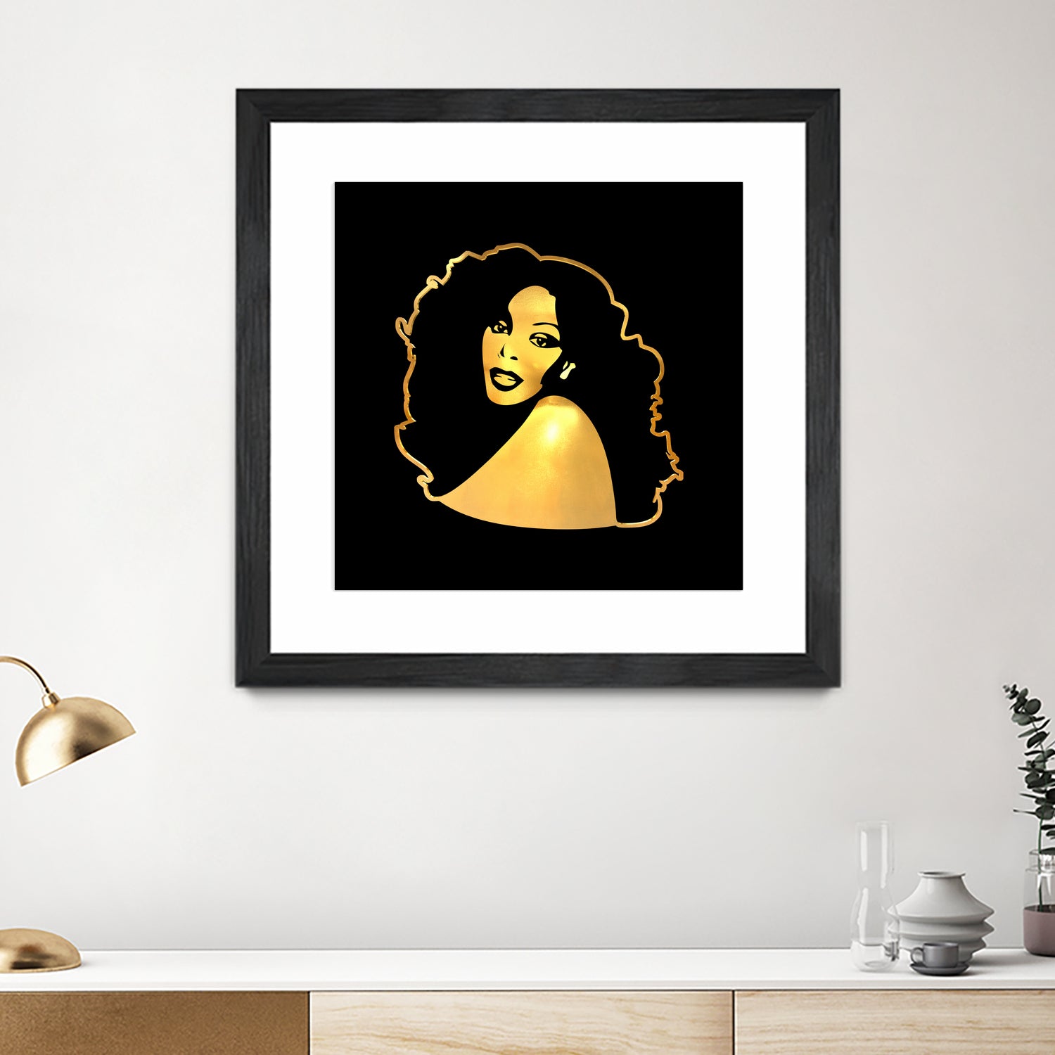 Donna Summer | Gold Series | Pop Art by William Cuccio on GIANT ART - black digital painting