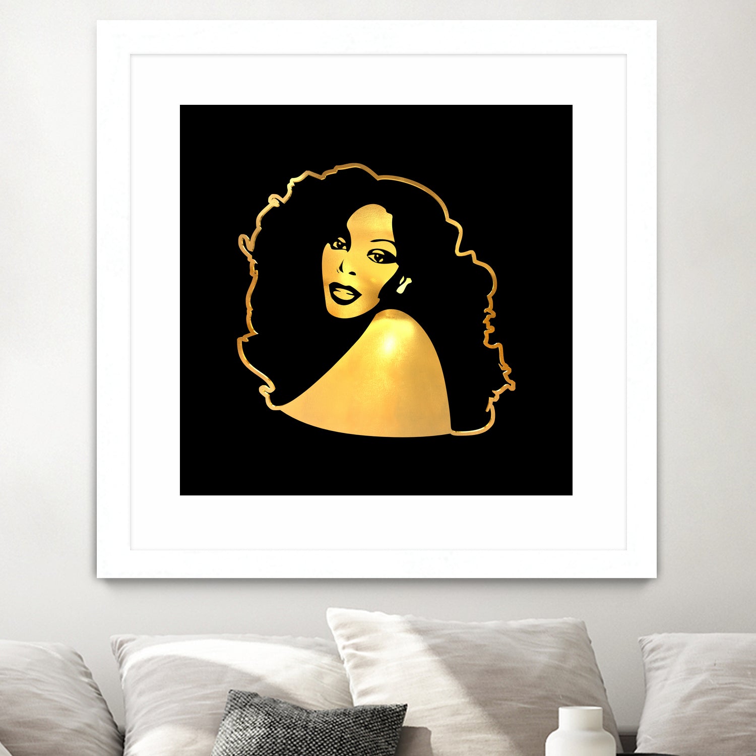 Donna Summer | Gold Series | Pop Art by William Cuccio on GIANT ART - black digital painting