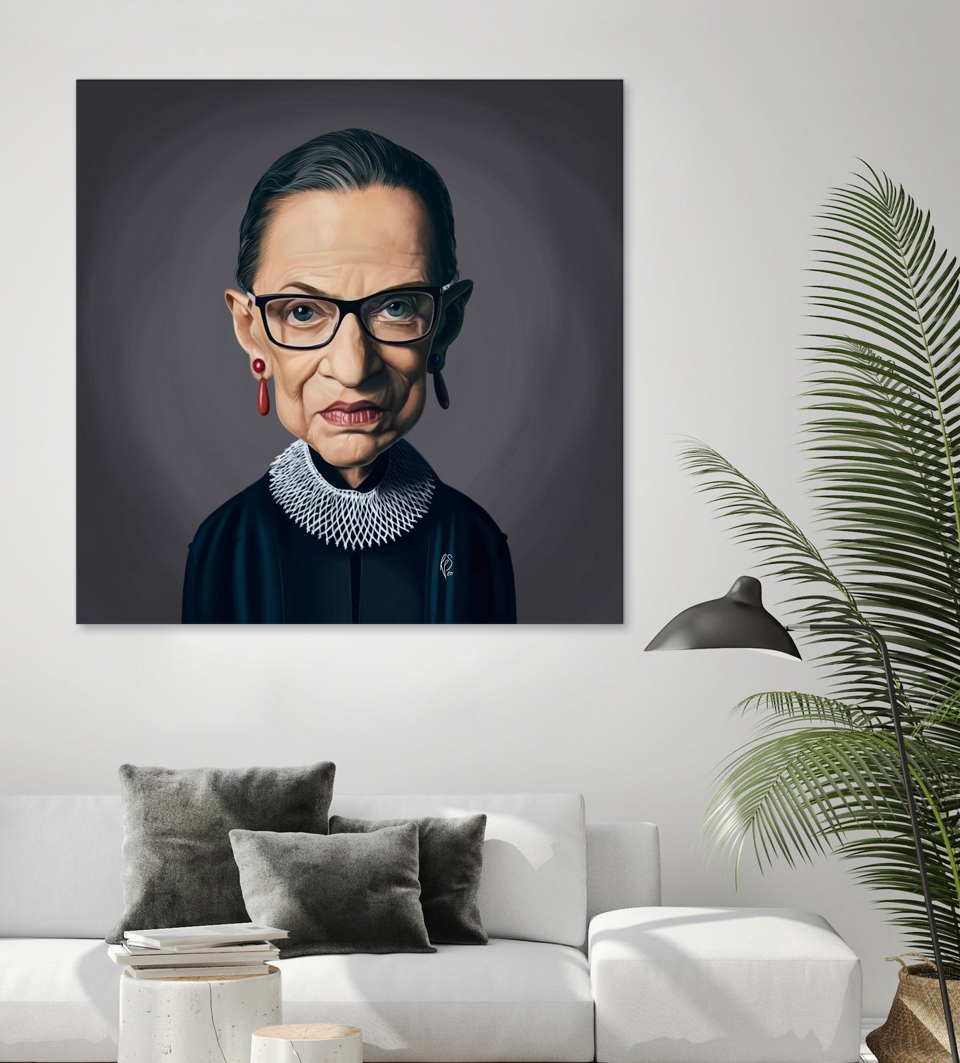 Ruth Bader Ginsburg by Rob Snow on GIANT ART - black digital painting