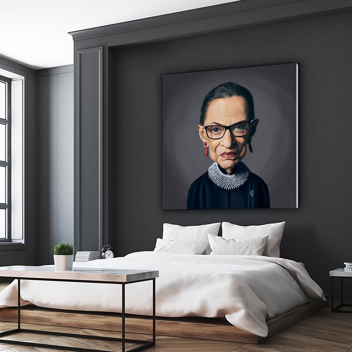 Ruth Bader Ginsburg by Rob Snow on GIANT ART - black digital painting