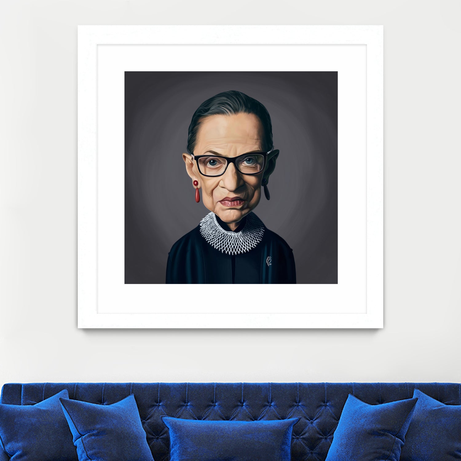 Ruth Bader Ginsburg by Rob Snow on GIANT ART - black digital painting