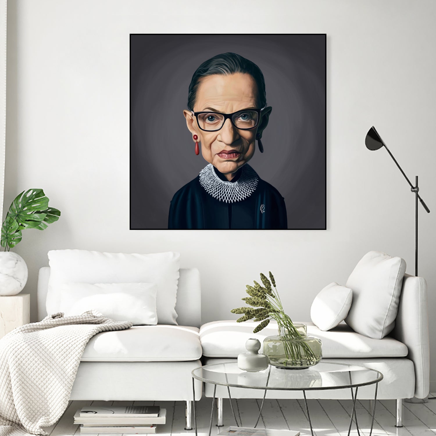 Ruth Bader Ginsburg by Rob Snow on GIANT ART - black digital painting