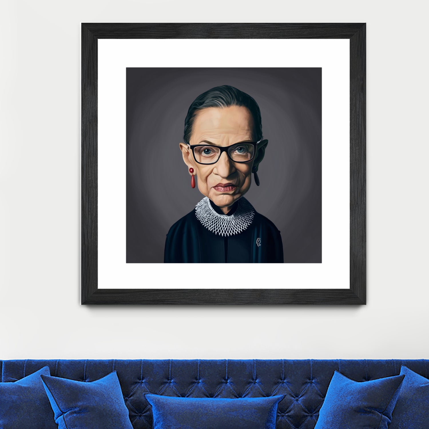 Ruth Bader Ginsburg by Rob Snow on GIANT ART - black digital painting