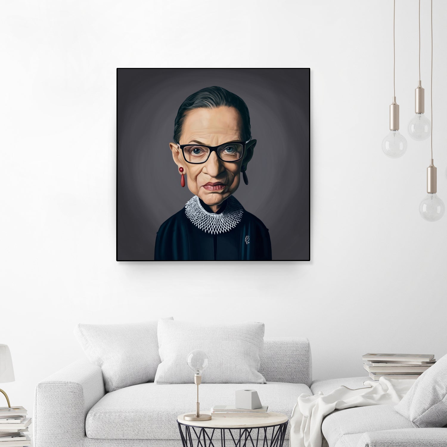 Ruth Bader Ginsburg by Rob Snow on GIANT ART - black digital painting