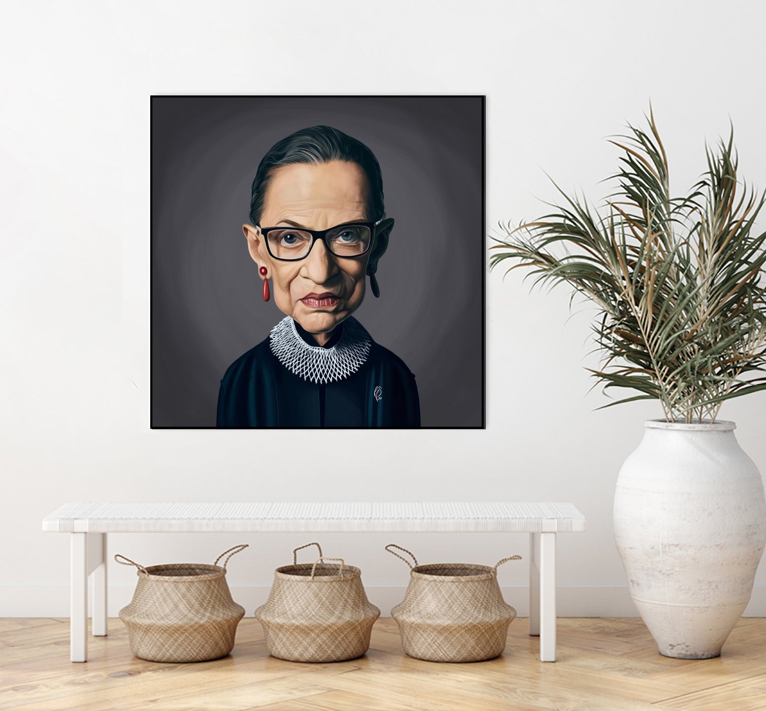 Ruth Bader Ginsburg by Rob Snow on GIANT ART - black digital painting