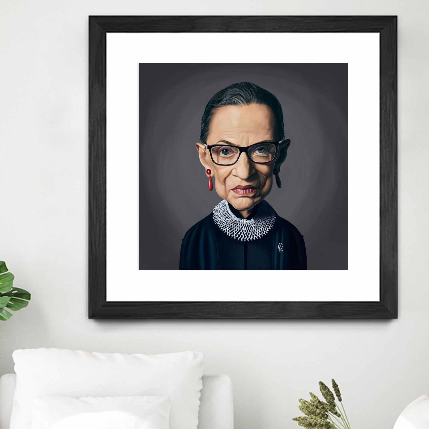 Ruth Bader Ginsburg by Rob Snow on GIANT ART - black digital painting