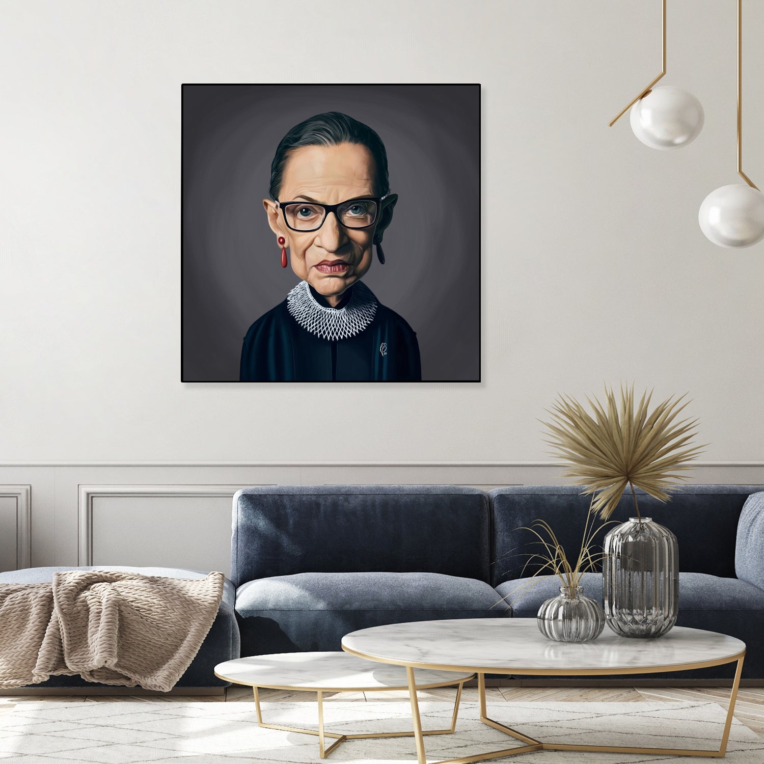 Ruth Bader Ginsburg by Rob Snow on GIANT ART - black digital painting