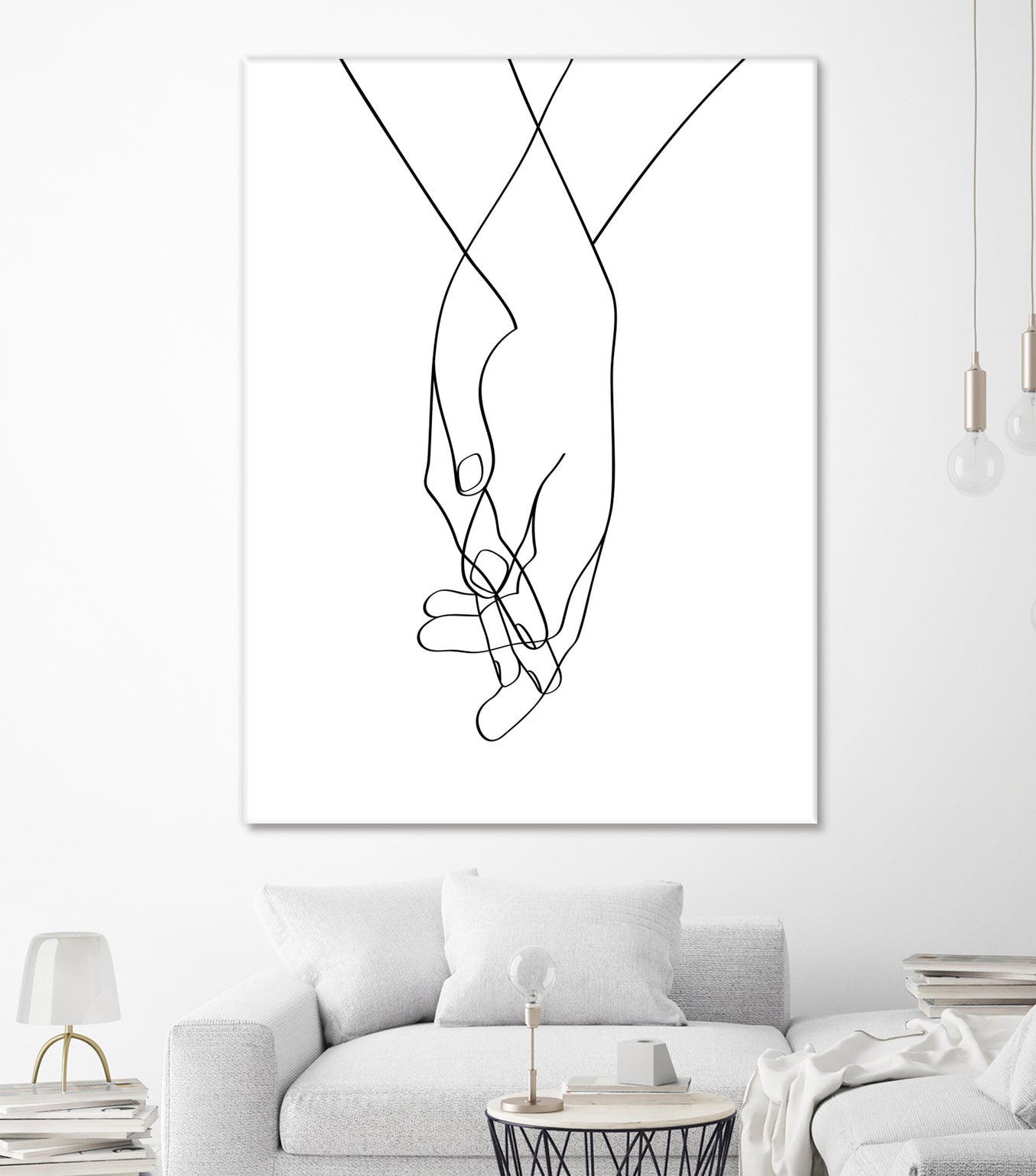 Lovers Hands by Faruk Soyarat on GIANT ART - white digital painting