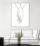 Lovers Hands by Faruk Soyarat on GIANT ART - white digital painting