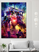 Gundam WX by Christian Velazquez on GIANT ART - blue game design