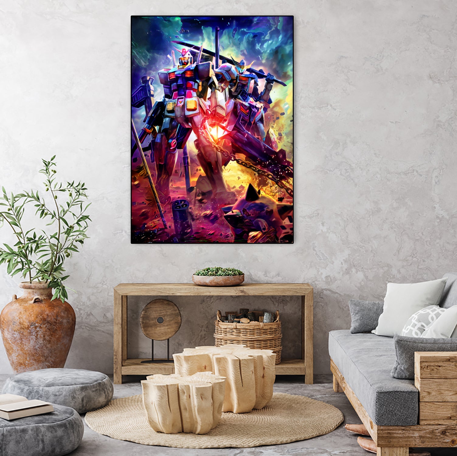 Gundam WX by Christian Velazquez on GIANT ART - blue game design