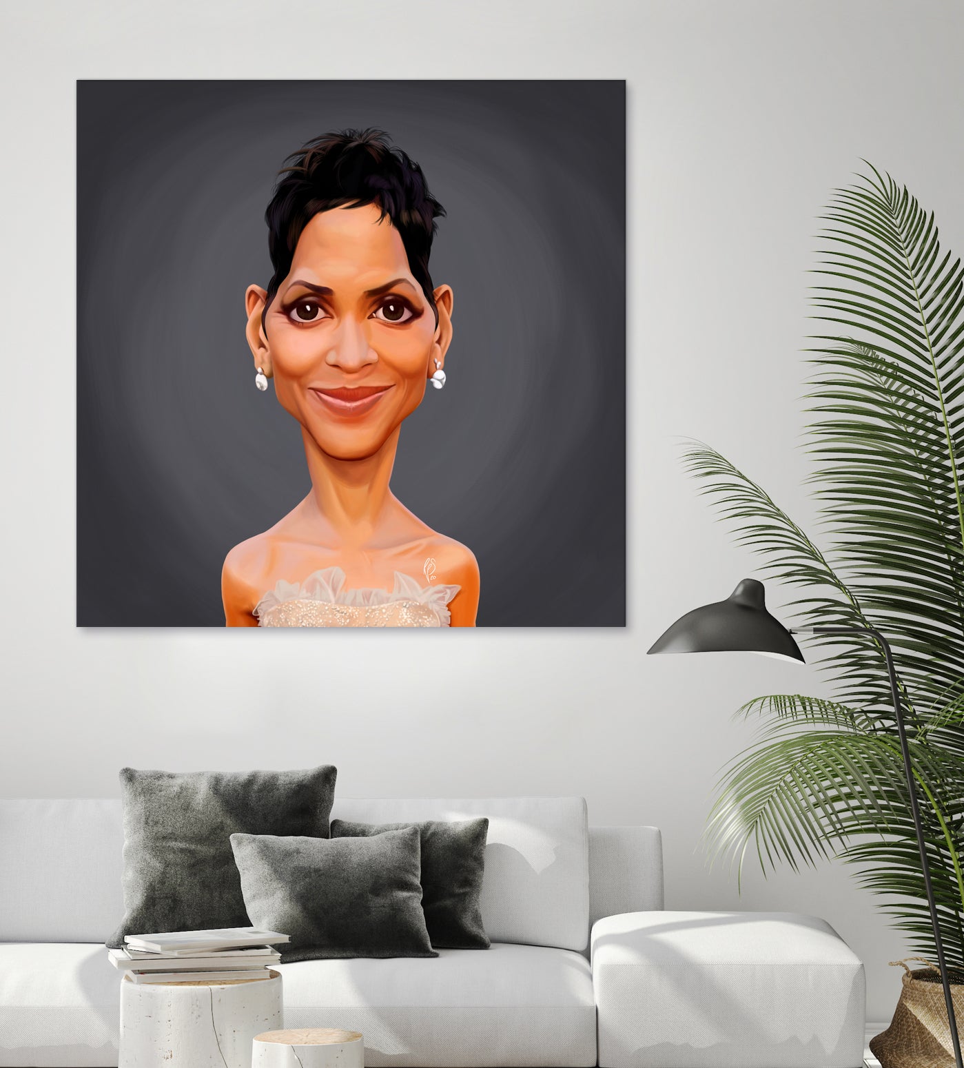 Halle Berry by Rob Snow on GIANT ART - gray digital painting