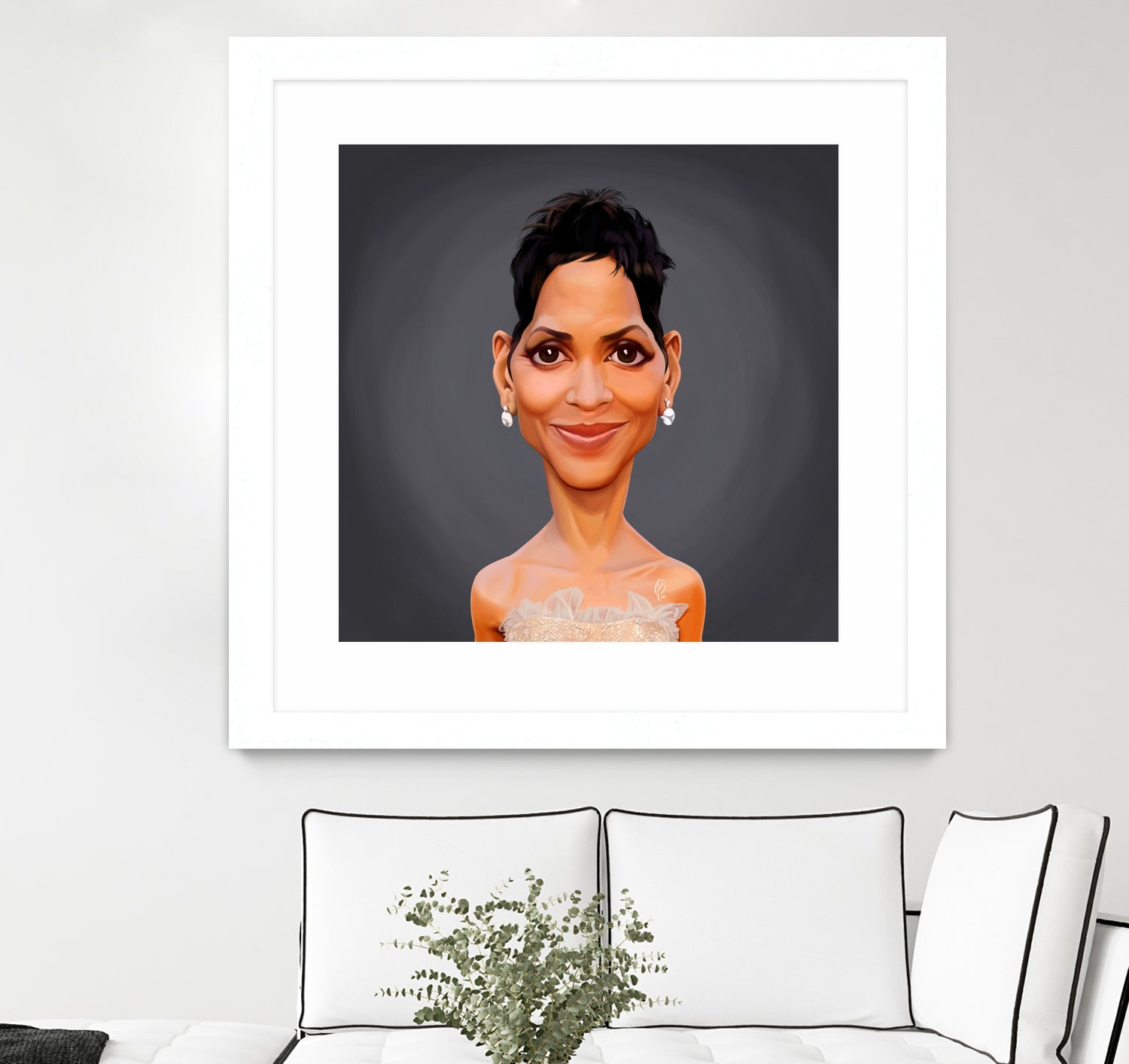 Halle Berry by Rob Snow on GIANT ART - gray digital painting