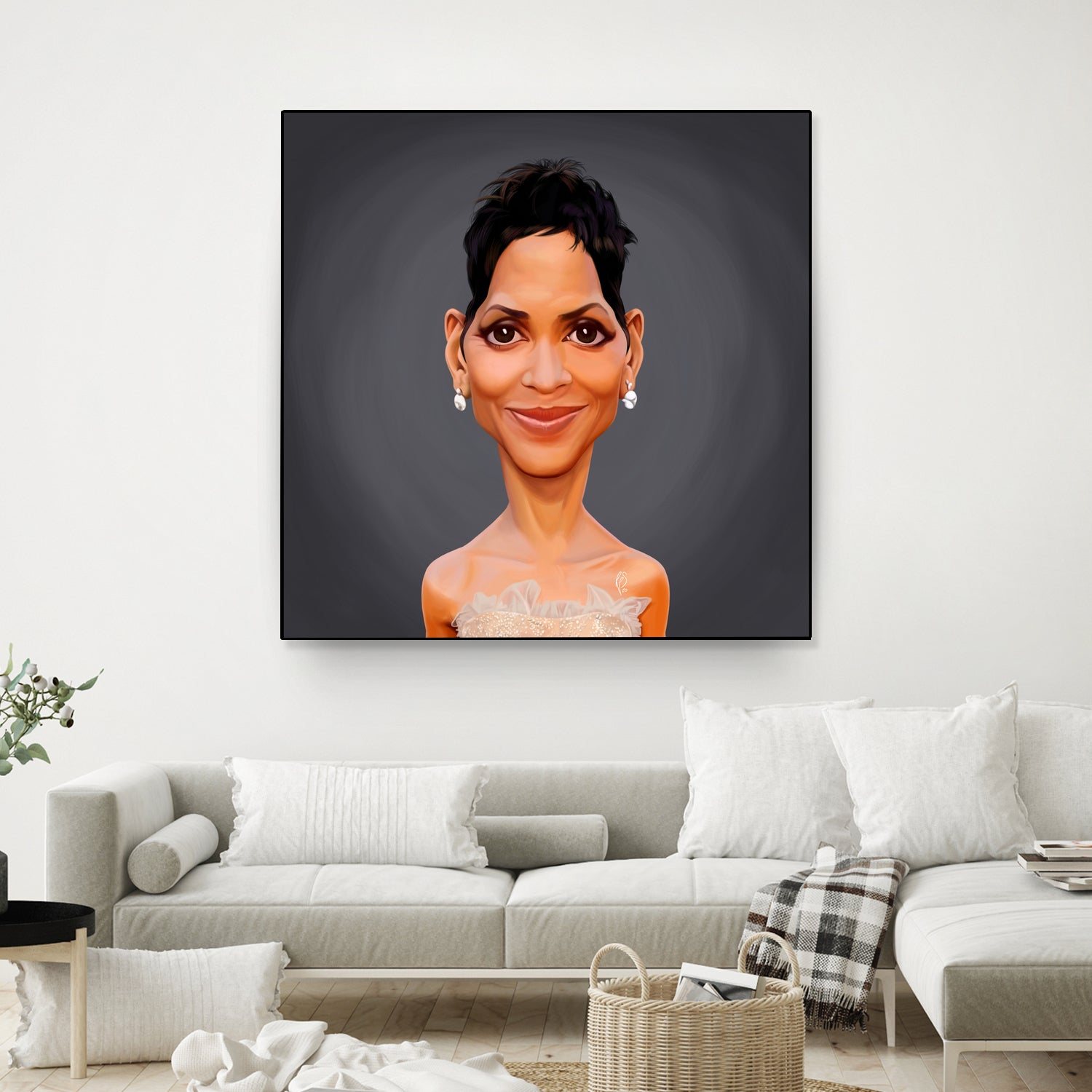 Halle Berry by Rob Snow on GIANT ART - gray digital painting