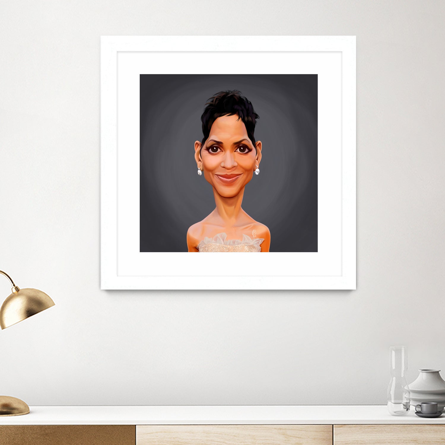 Halle Berry by Rob Snow on GIANT ART - gray digital painting