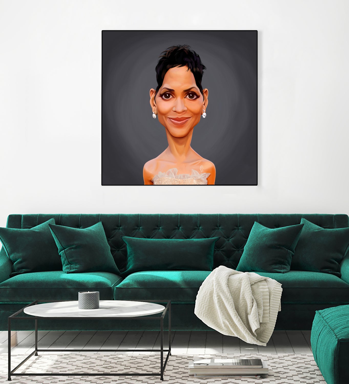 Halle Berry by Rob Snow on GIANT ART - gray digital painting