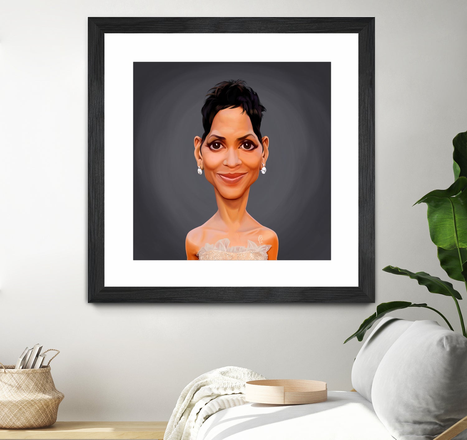 Halle Berry by Rob Snow on GIANT ART - gray digital painting