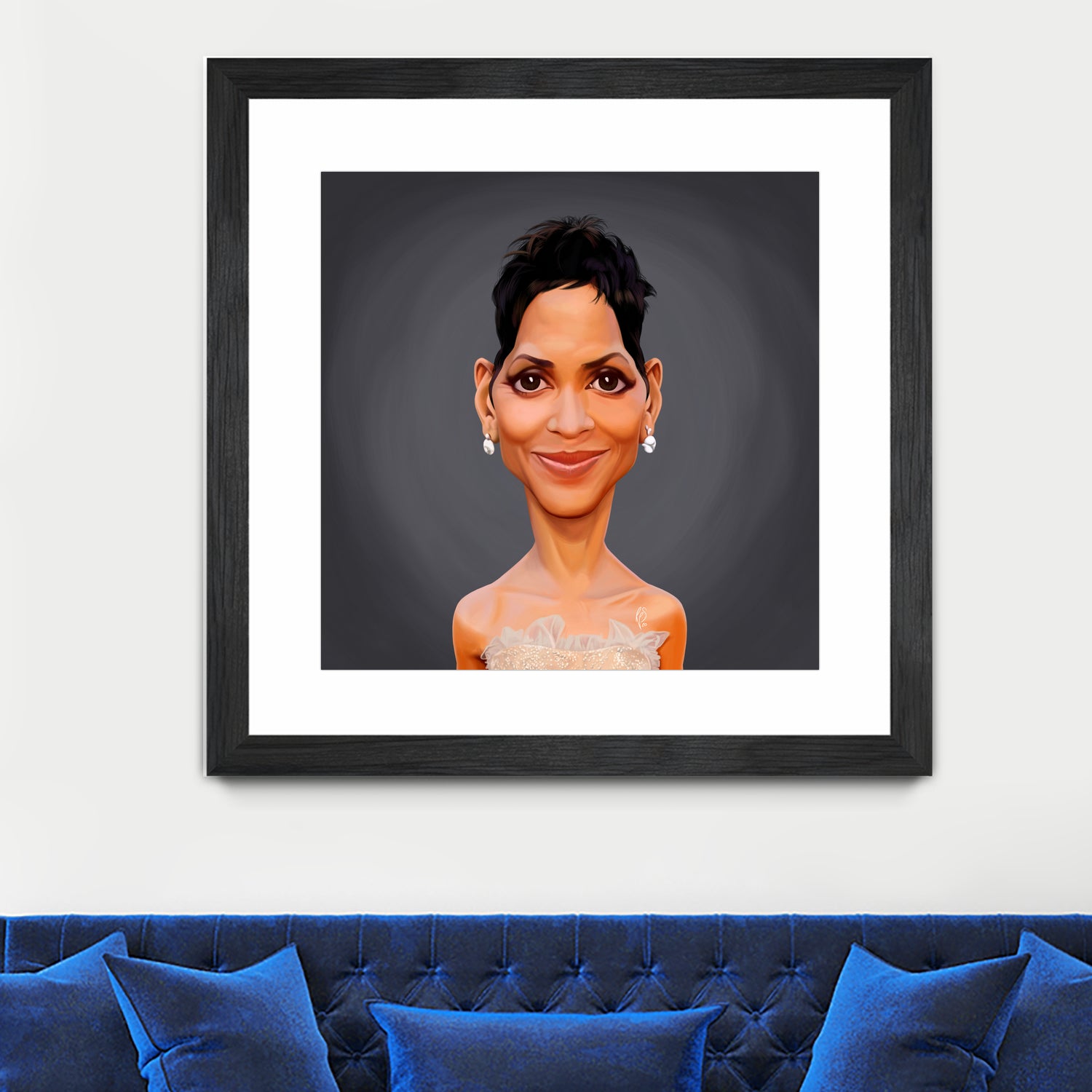 Halle Berry by Rob Snow on GIANT ART - gray digital painting