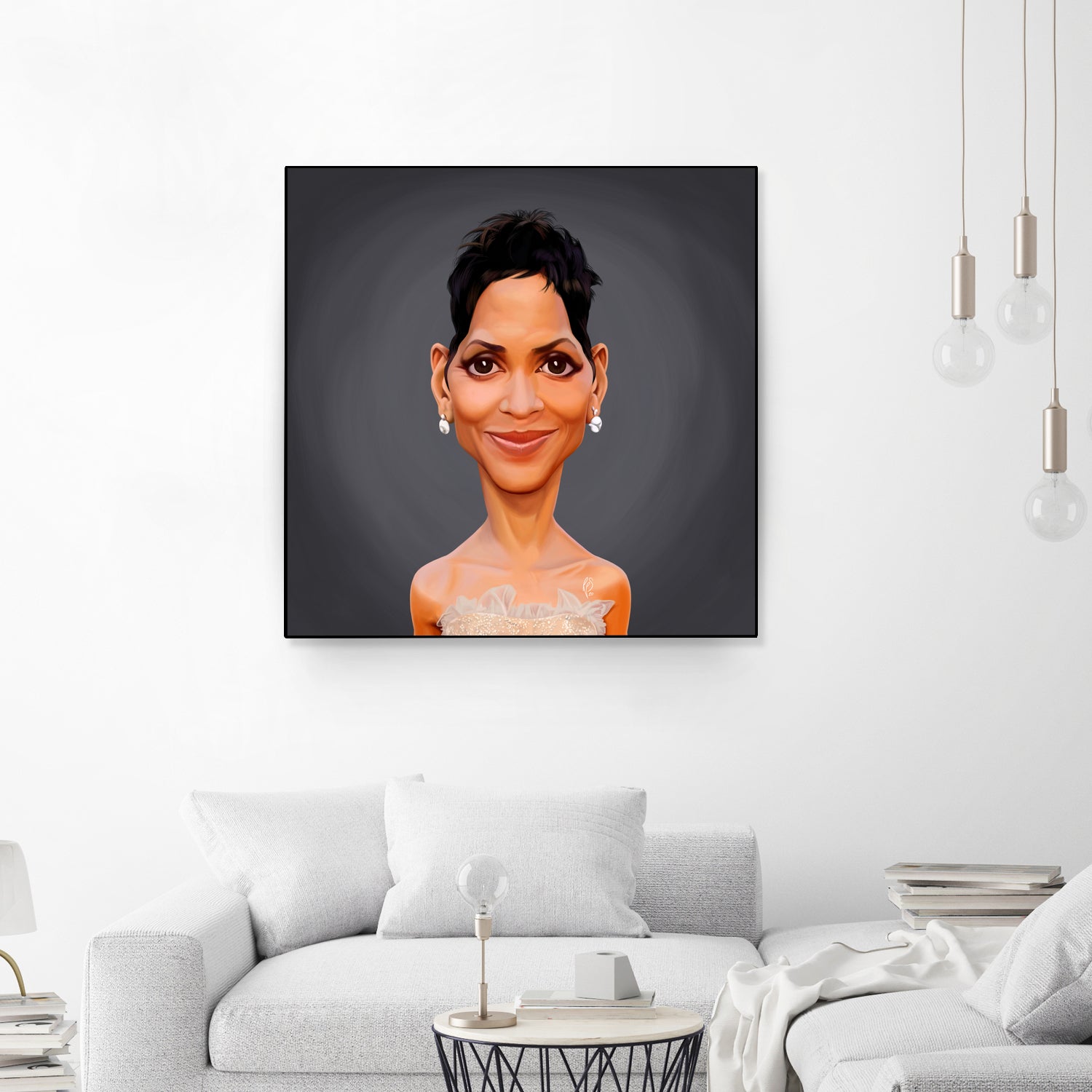 Halle Berry by Rob Snow on GIANT ART - gray digital painting