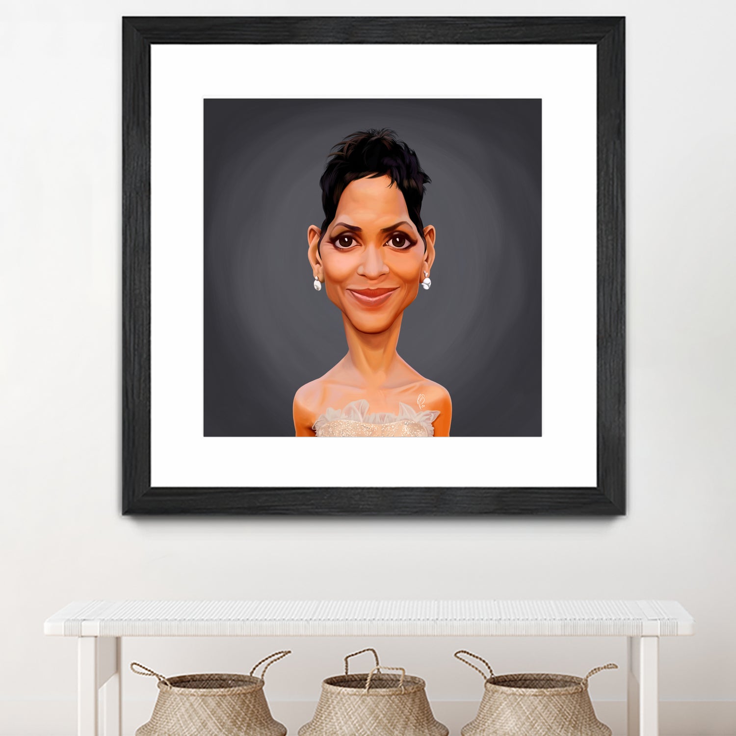 Halle Berry by Rob Snow on GIANT ART - gray digital painting