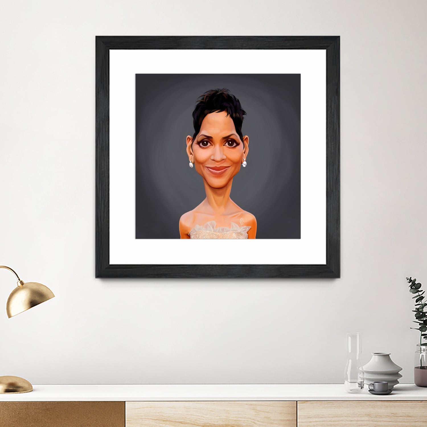 Halle Berry by Rob Snow on GIANT ART - gray digital painting