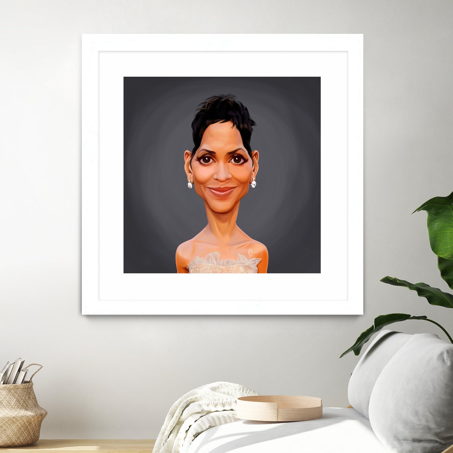 Halle Berry by Rob Snow on GIANT ART - gray digital painting