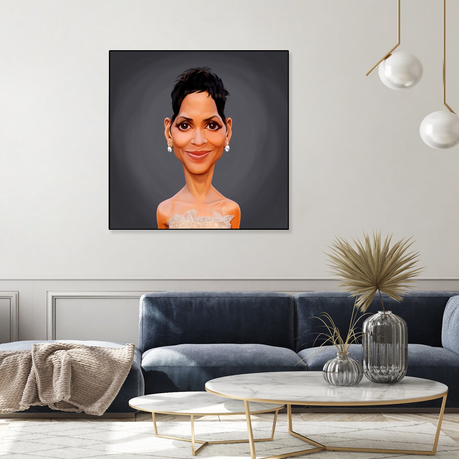 Halle Berry by Rob Snow on GIANT ART - gray digital painting