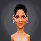 Halle Berry by Rob Snow on GIANT ART - gray digital painting