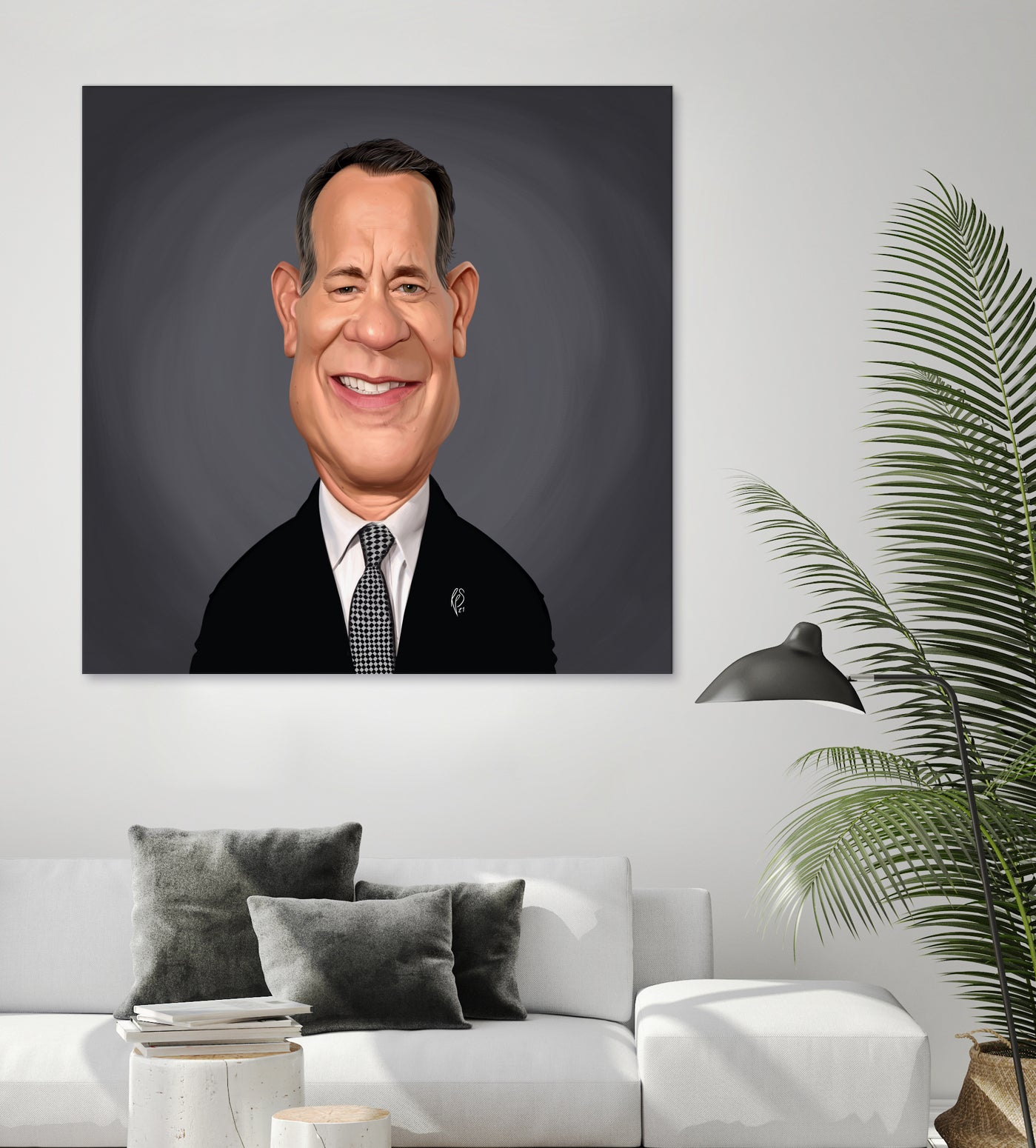 Tom Hanks by Rob Snow on GIANT ART - gray digital painting