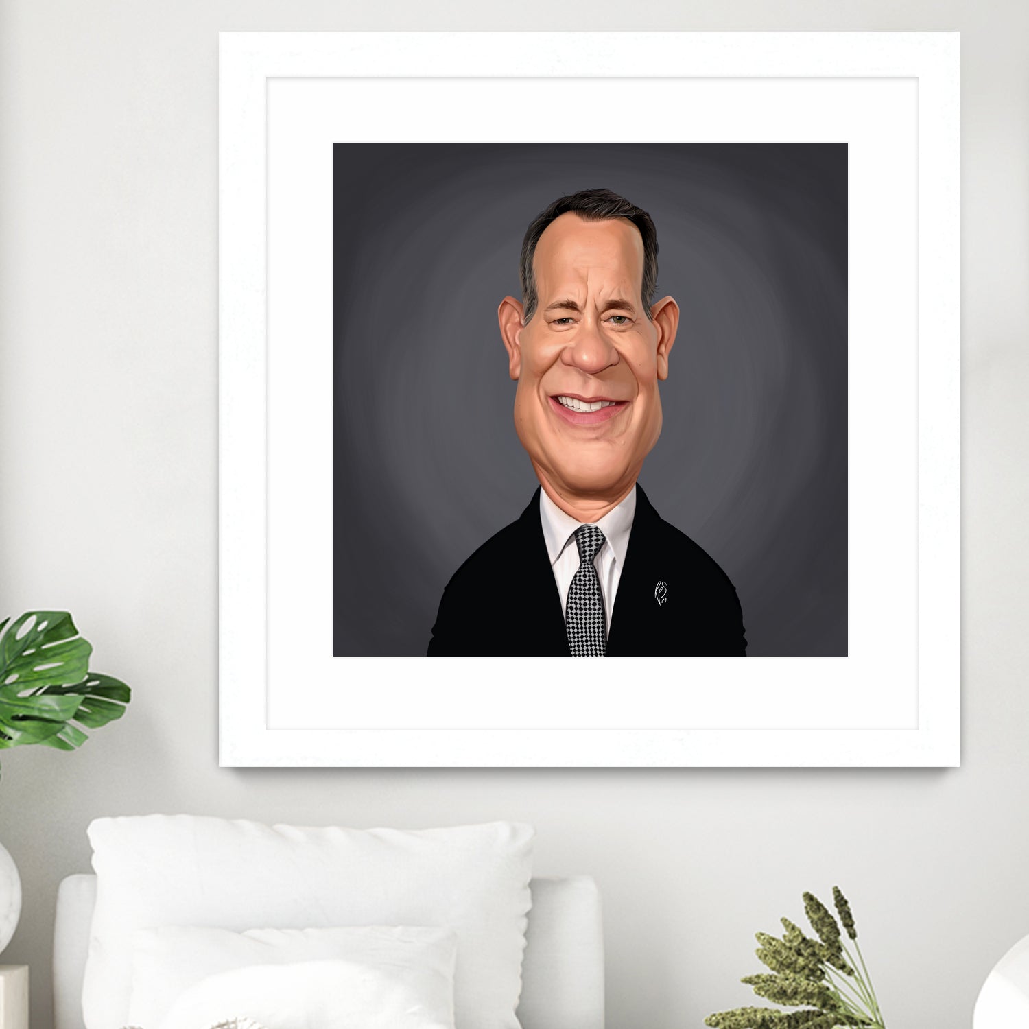 Tom Hanks by Rob Snow on GIANT ART - gray digital painting