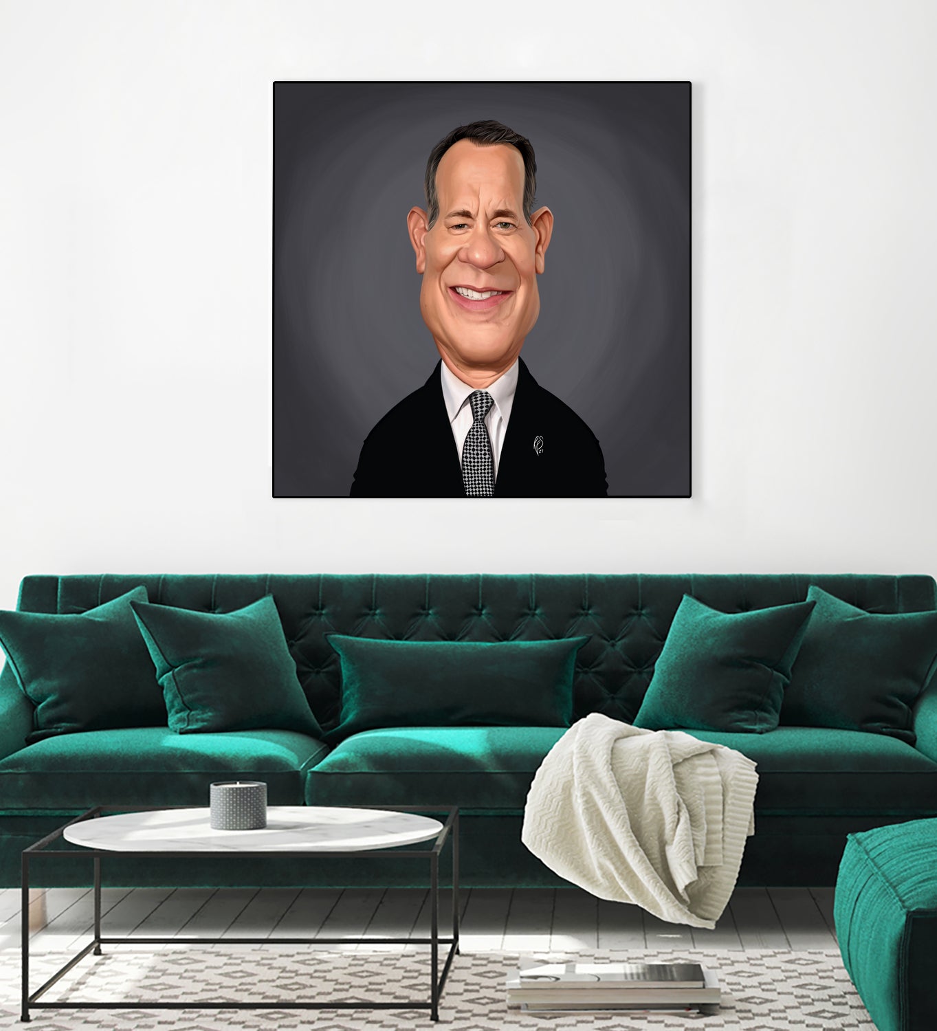 Tom Hanks by Rob Snow on GIANT ART - gray digital painting