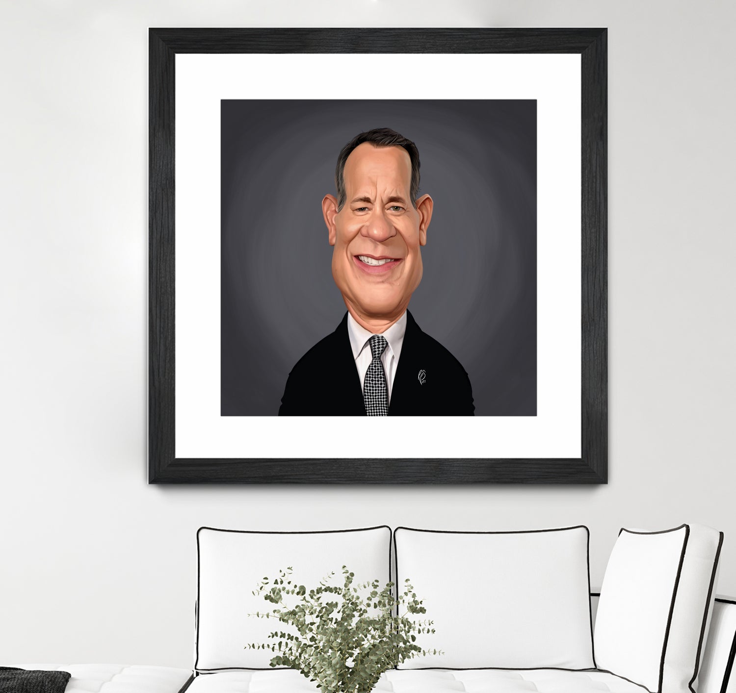 Tom Hanks by Rob Snow on GIANT ART - gray digital painting