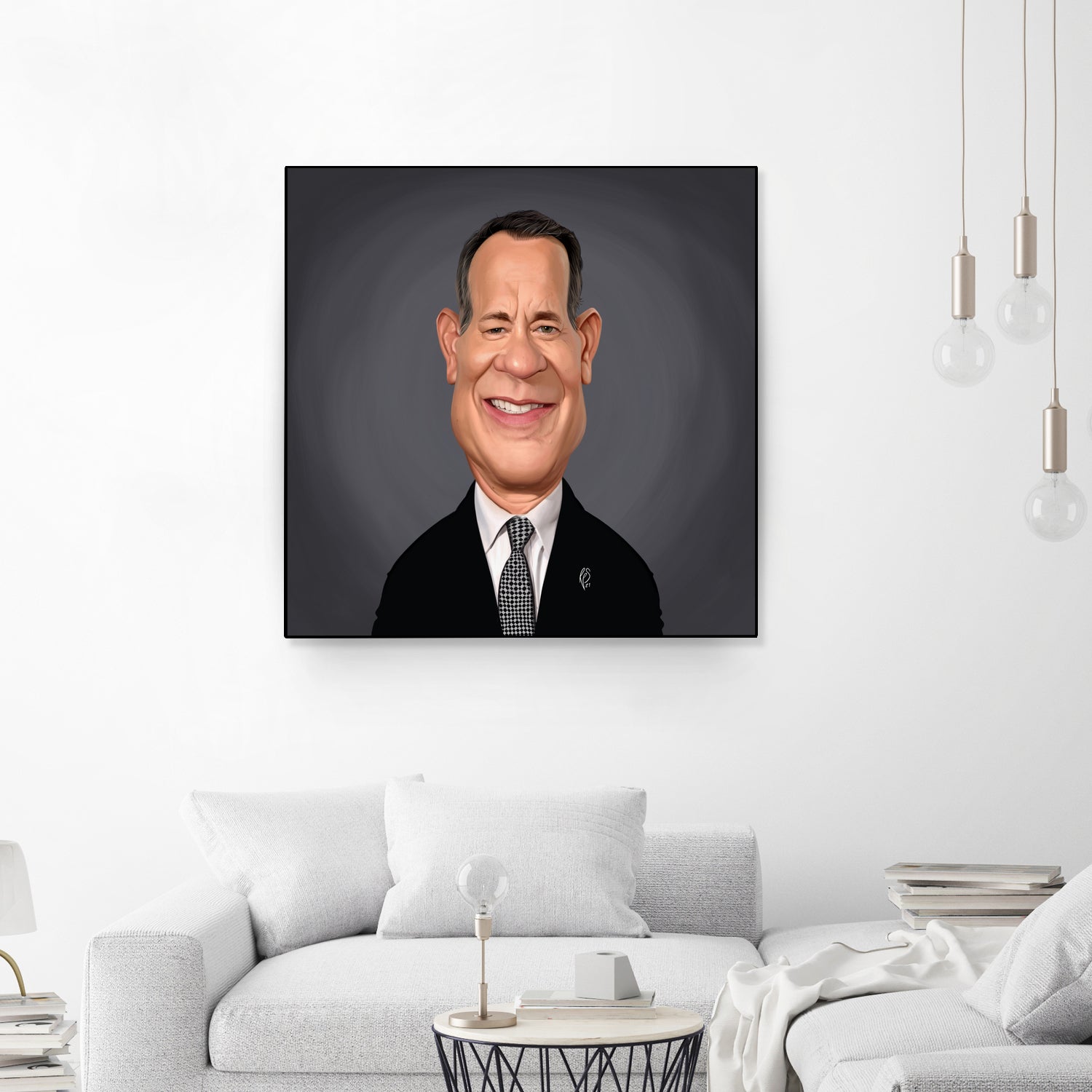 Tom Hanks by Rob Snow on GIANT ART - gray digital painting