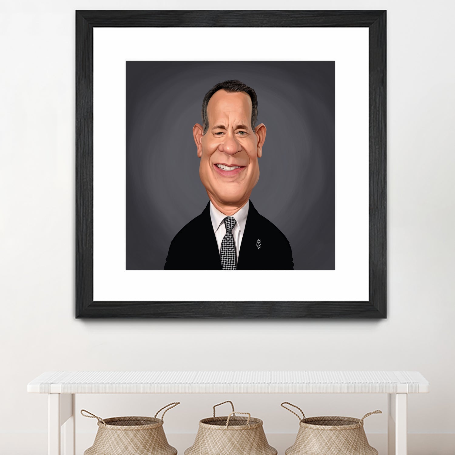 Tom Hanks by Rob Snow on GIANT ART - gray digital painting