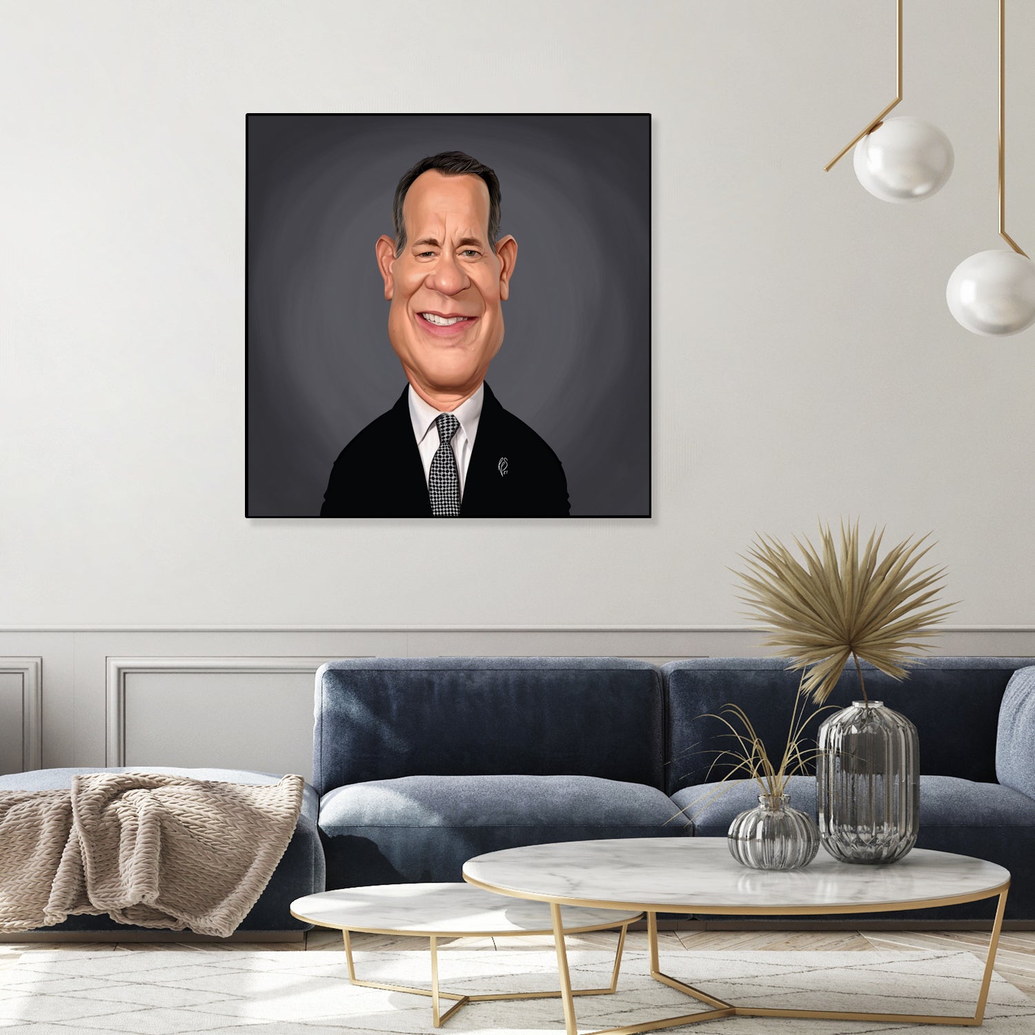 Tom Hanks by Rob Snow on GIANT ART - gray digital painting