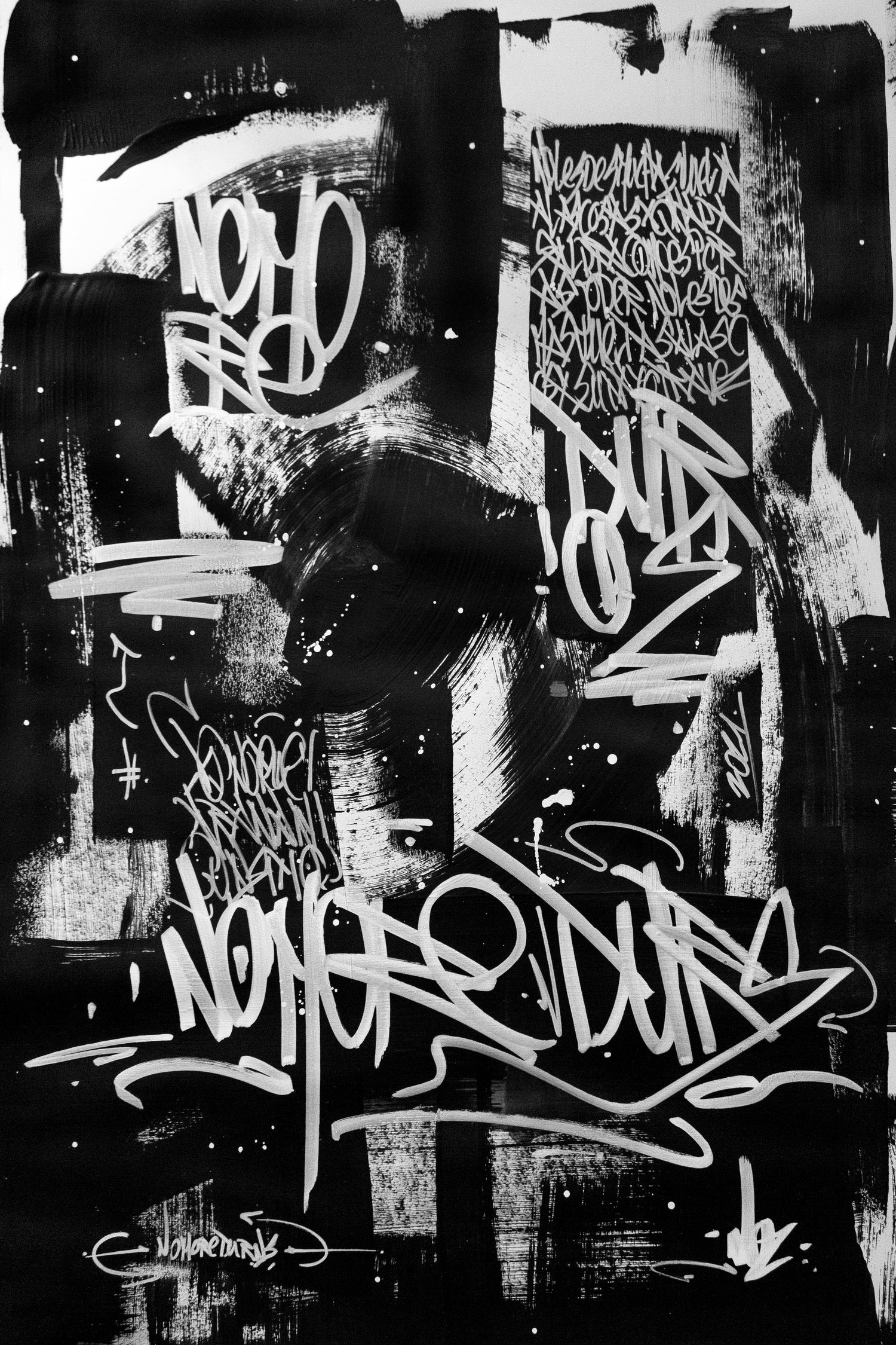 No More Turns by Nozvvu vvu on GIANT ART - black typography