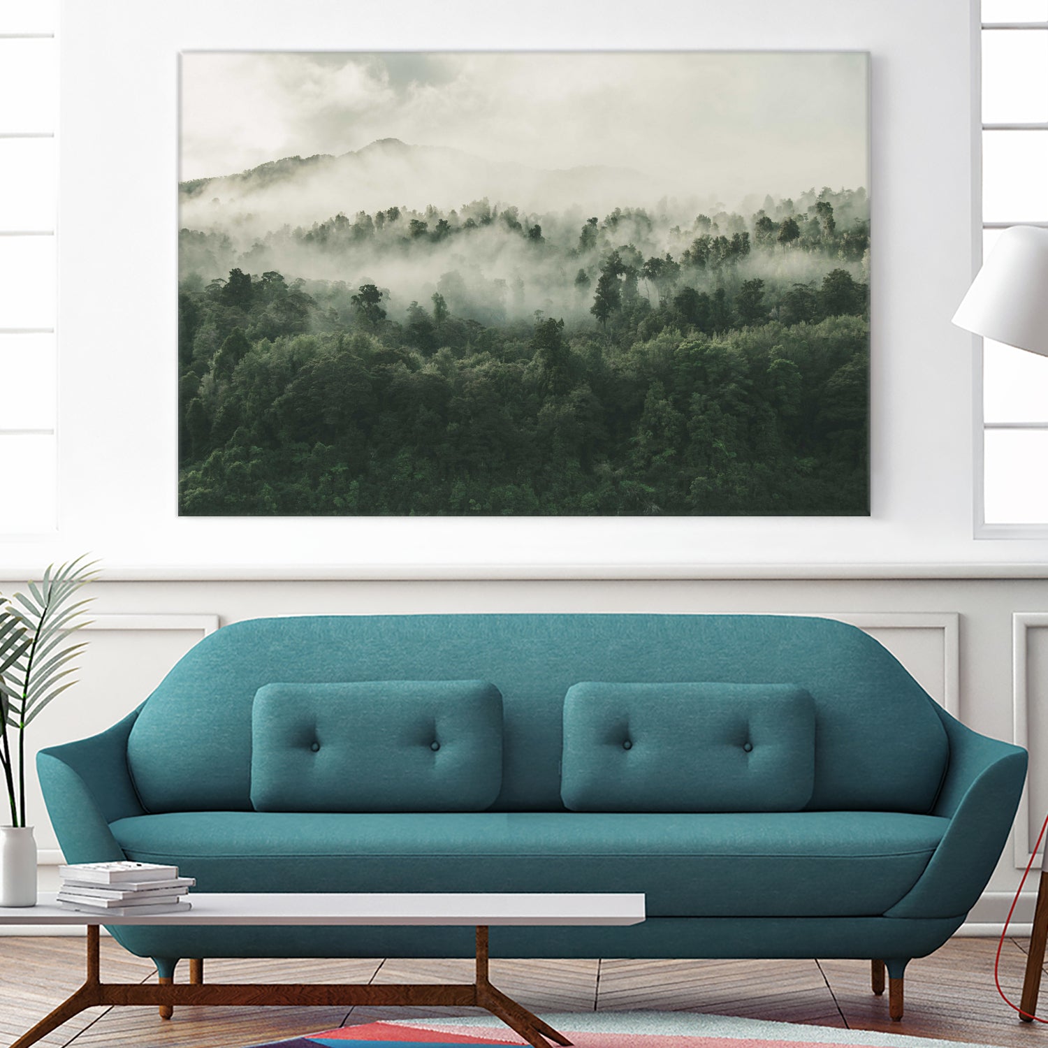 In My Other World, The Heart Of My Heart, Mountain Fog by MOHAMED HOWA on GIANT ART - black digital drawing