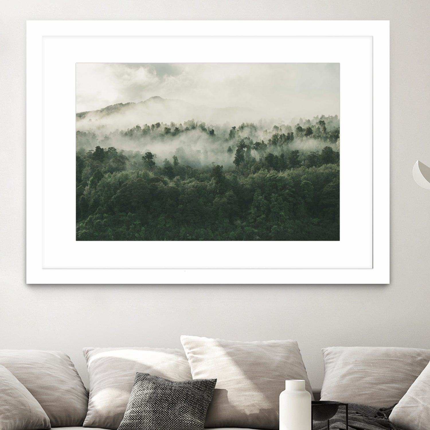 In My Other World, The Heart Of My Heart, Mountain Fog by MOHAMED HOWA on GIANT ART - black digital drawing