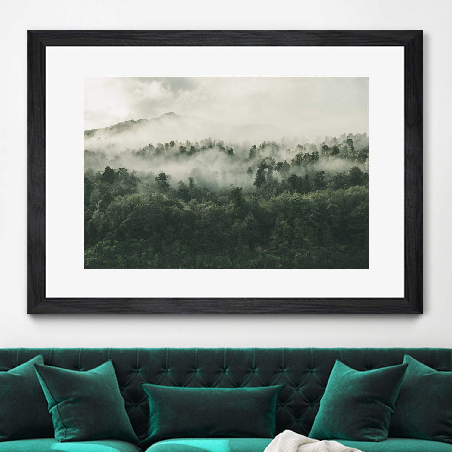 In My Other World, The Heart Of My Heart, Mountain Fog by MOHAMED HOWA on GIANT ART - black digital drawing